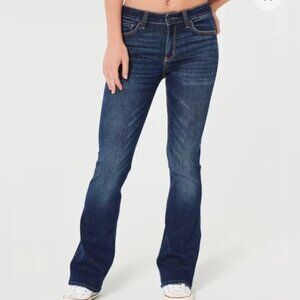 Hollister Mid-Rise Dark Wash Boot Jeans